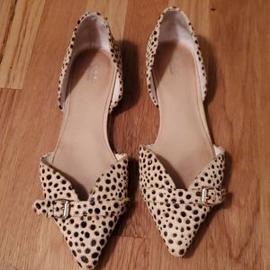 COPY - Dr.Schols Leather Cheeta Print Flats